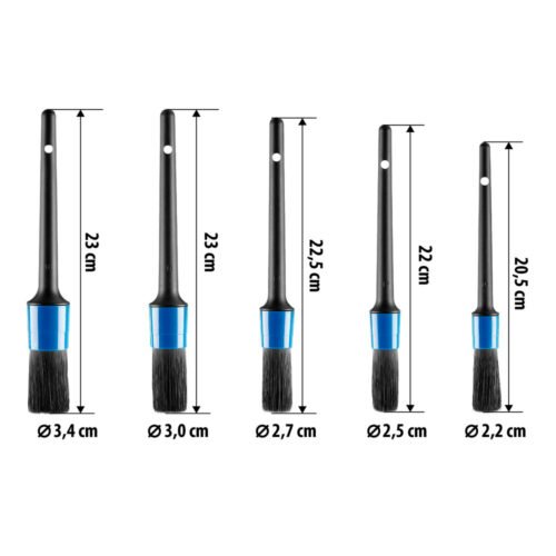 Pro-Detail Kit Lampa 37313 Set 5 Pennelli Professionali - immagine 3